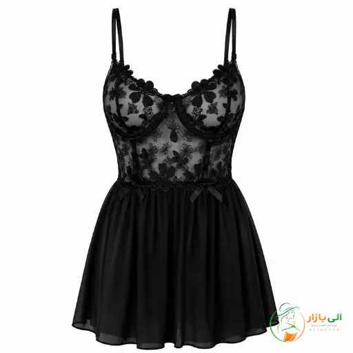 لباس خواب گیپور دامن دار