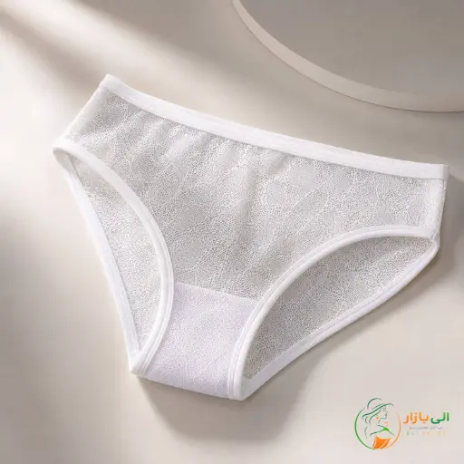 شورت گیپور سفید تمام دانتل