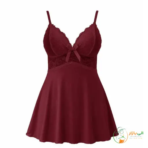 لباس خواب ساتن همراه با شورت برند ژالیا