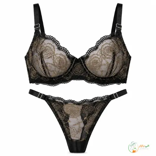 ست شورت و سوتین خواب فانتزی هانیس طرح کلاسیک